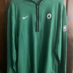 Boston Celtics Nike Green Celtics (coach) Half-Zip Sweatshirt